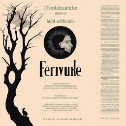 Create a poster for the book 'Ferdydurke' by Witold Gombrowicz