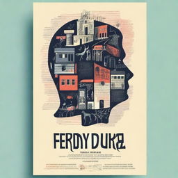 Create a poster for the book 'Ferdydurke' by Witold Gombrowicz