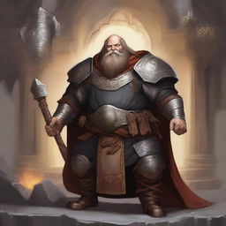 Create a detailed image of a Dungeons & Dragons dwarven cleric