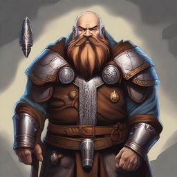 Create a detailed image of a Dungeons & Dragons dwarven cleric