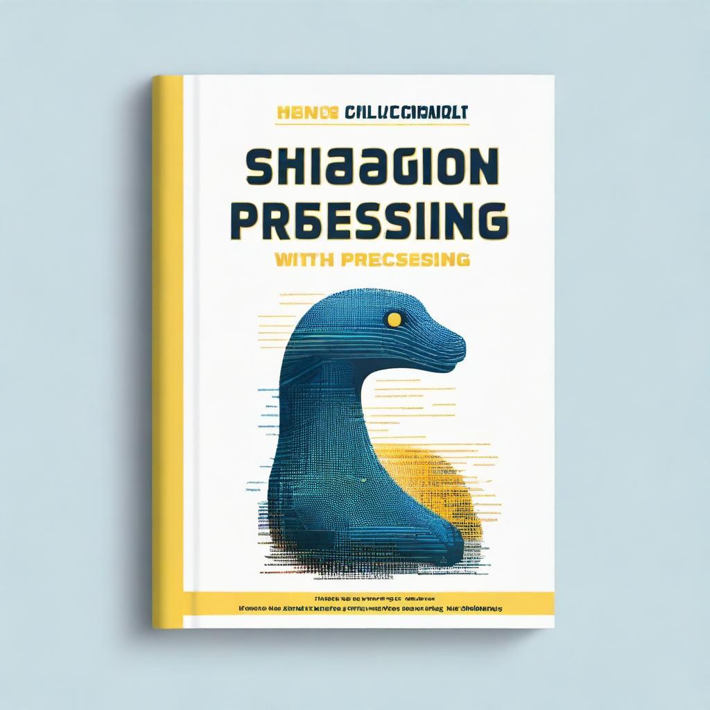 Design a book cover for a book titled 'Image Processing with Python'