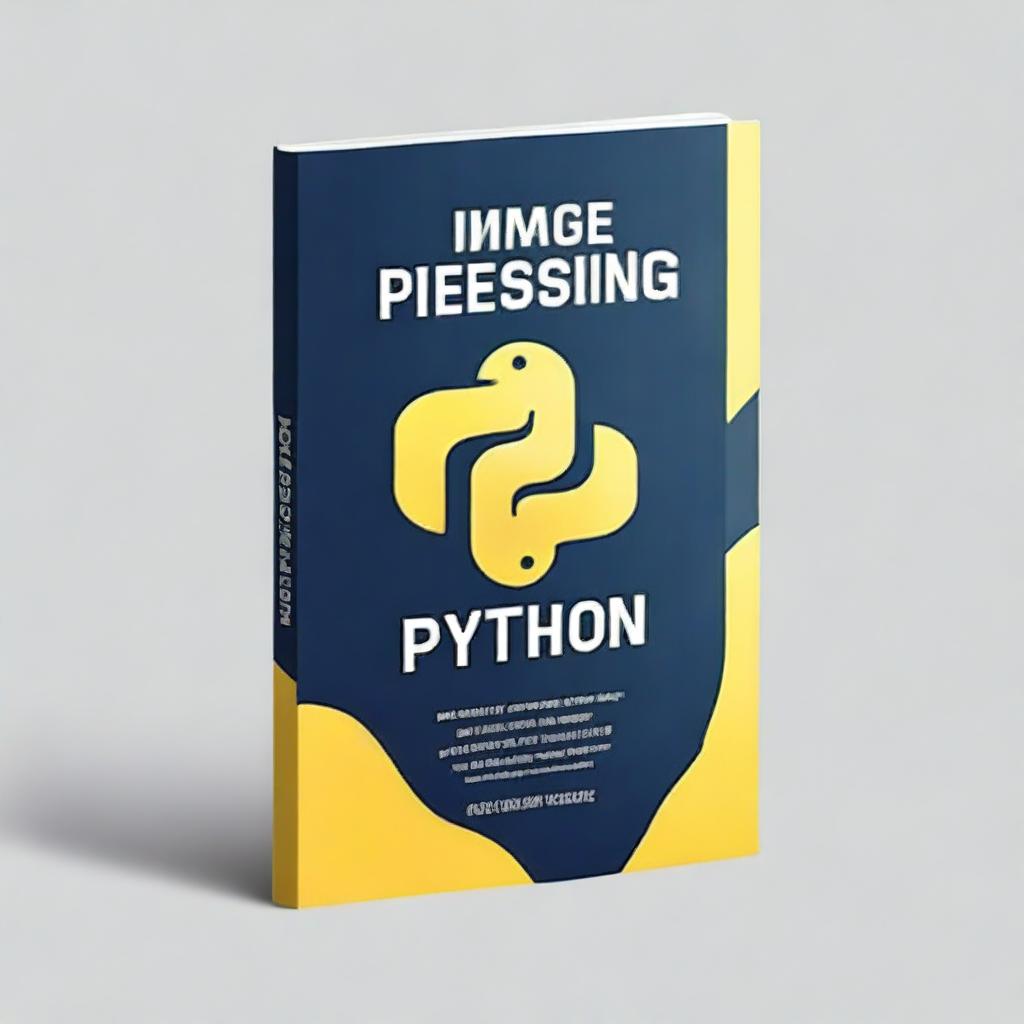 Design a book cover for a book titled 'Image Processing with Python'