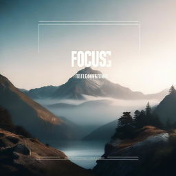 A motivational poster featuring the phrase 'Focus and go