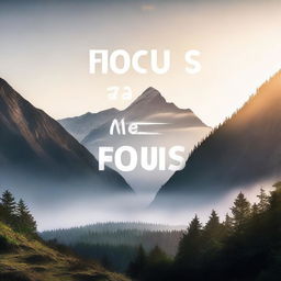 A motivational poster featuring the phrase 'Focus and go