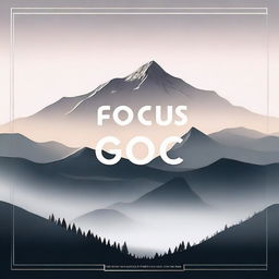 A motivational poster featuring the phrase 'Focus and go