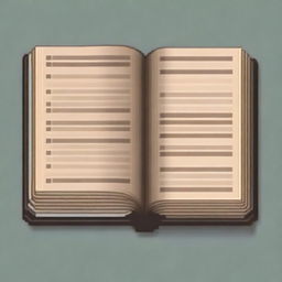 Create a pixel art image of an open book in PNG format