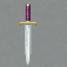 Create a pixel art image of a sword in PNG format