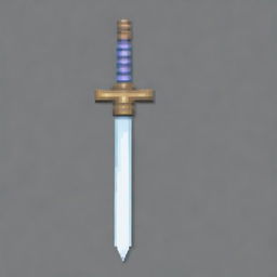 Create a pixel art image of a sword in PNG format