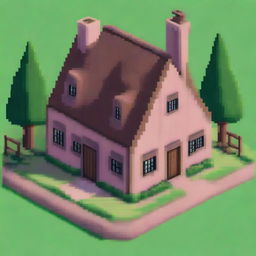 A pixel art image of Harry Potter's house on Privet Drive