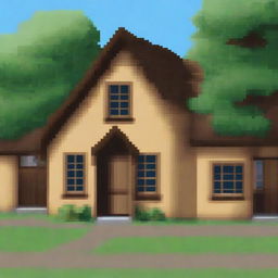 A pixel art image of Harry Potter's house on Privet Drive