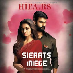 Design a captivating cover for 'Hearts Under Siege,' a romantic thriller set in Maharashtra