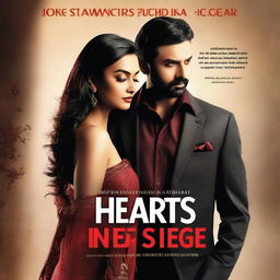 Design a captivating cover for 'Hearts Under Siege,' a romantic thriller set in Maharashtra