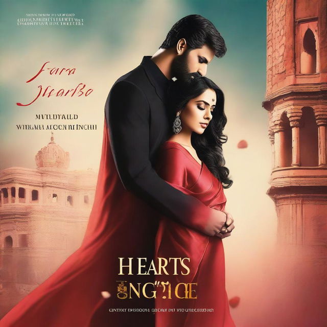 Design a captivating cover for 'Hearts Under Siege,' a romantic thriller set in Maharashtra