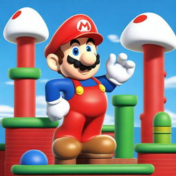 A detailed and vibrant design of Super Mario for direct-to-film (DTF) printing