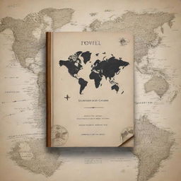 A visually striking book cover for a poetry collection. Incorporate motifs of global travel, without any passport, beautifully symbolizing the free movement of poetry. Core elements to include: classical ink pen, worn paper, symbolic world map, and evocative typography of the title: 'Poetry Travels the World with no Passport'.