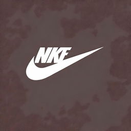 A Nike logo with a grunge effect, designed for screen printing