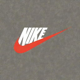 A Nike logo with a grunge effect, designed for screen printing