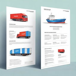 A professional and modern cover design for the shipping company ShippinGuide