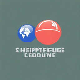 Create a logo for the mobile application of the shipping company ShippingGuide, which delivers goods all over the world