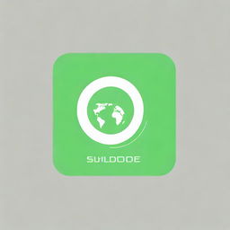 Create a logo for the mobile application of the shipping company ShippingGuide, which delivers goods all over the world