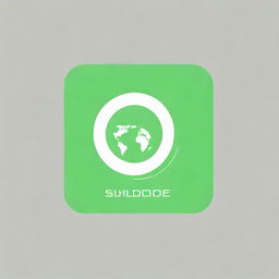 Create a logo for the mobile application of the shipping company ShippingGuide, which delivers goods all over the world