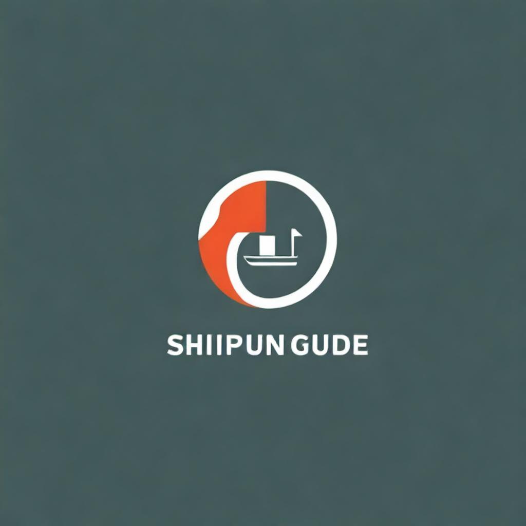 Create a logo for the mobile application of the shipping company ShippingGuide, which delivers goods all over the world