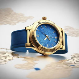 Design a digital watch inspired by Poseidon, named POSEIDON DIVE