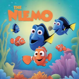 Create a poster inspired by the movie Finding Nemo, but replace the word 'Nemo' with 'Velek'