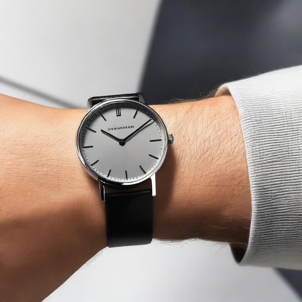 A sleek and modern wrist watch with the brand name 'TIMEMAKER' prominently displayed on the watch face