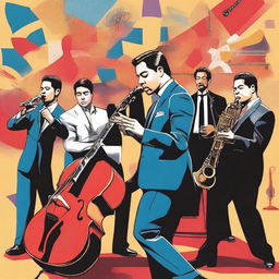 Create a poster montage featuring the artists Jerry Rivera, Orchestra Aragon, and Tito Nieves