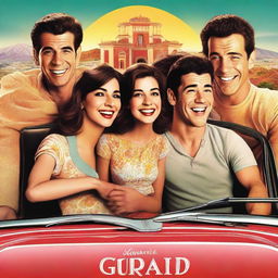 A movie poster featuring Dani Rovira, Clara Lago, and Mario Casas sitting in a car