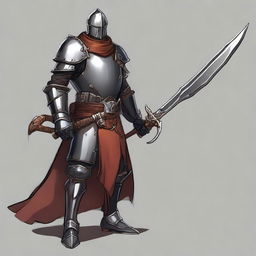 Create an image of a Warforged Dungeons & Dragons character, an inquisitor hunting down criminal mages