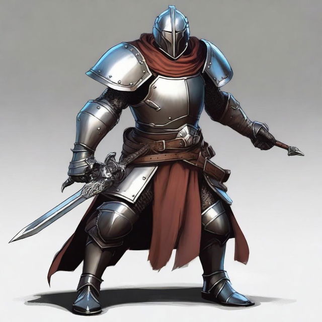 Create an image of a Warforged Dungeons & Dragons character, an inquisitor hunting down criminal mages