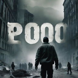 A poster for a movie titled '2100' featuring an apocalyptic scene with zombie-like creatures