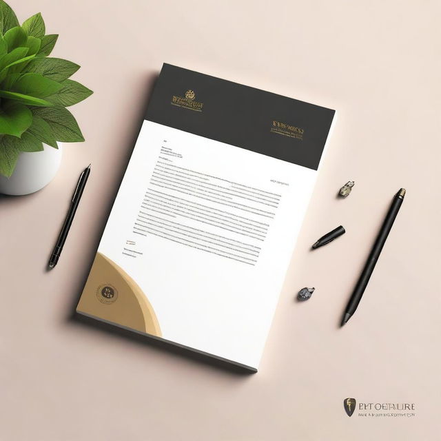 Design a modern, clean letterhead for 'VIRTUS PUBLISHING', an e-publishing company that creates books, audiobooks, and e-books online