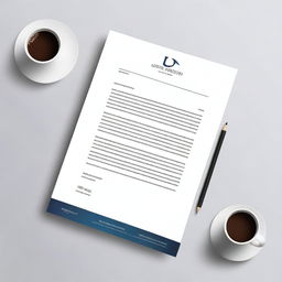 Design a modern, clean letterhead for 'VIRTUS PUBLISHING', an e-publishing company that creates books, audiobooks, and e-books online