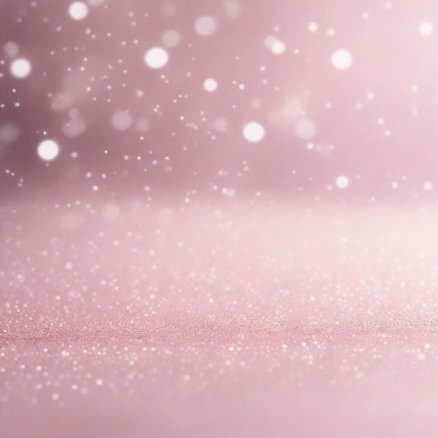 A light pink background with sparkles