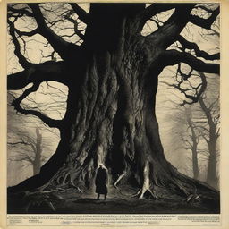 A film poster depicting a giant, menacing tree attacking a man