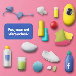 An advertisement image showing a variety of products being sold for just one dollar on Facebook