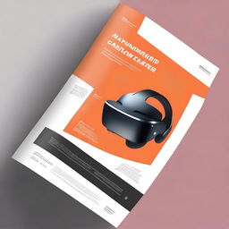 Une page de couverture de rapport de stage mettant en avant un casque VR high-tech