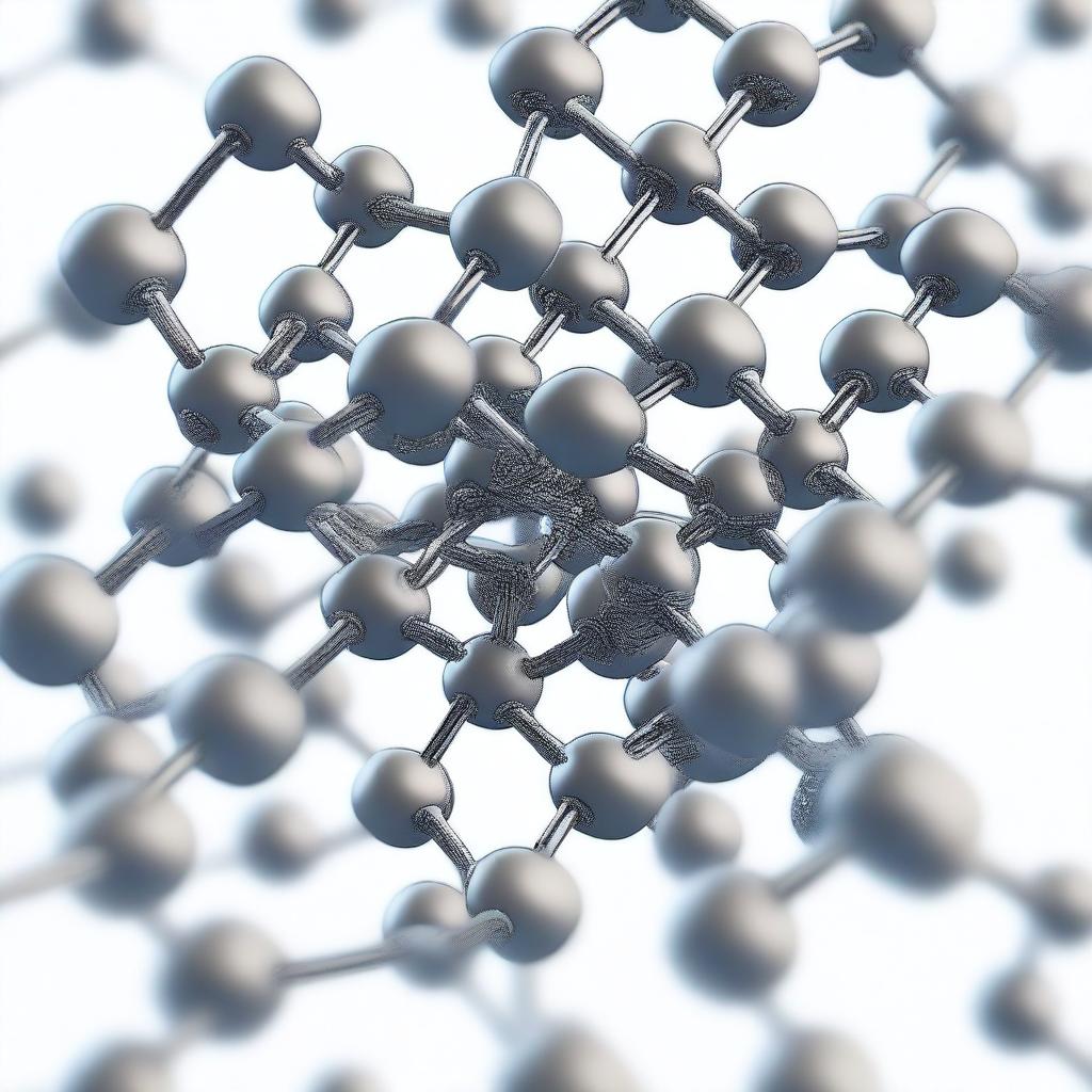 A detailed molecular structure of UiO-66 Metal-Organic Framework (MOF) surrounded by a brush polymer