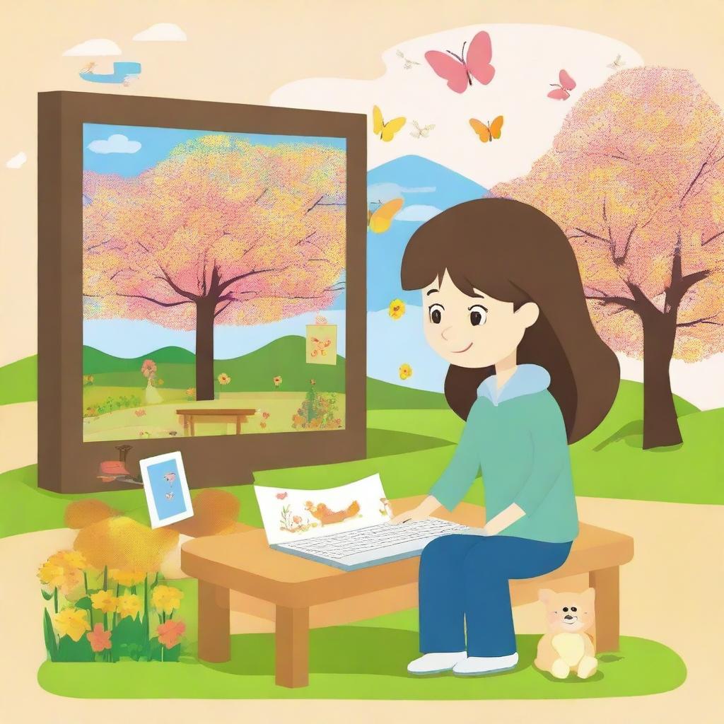 Create an image of a participant in a scratch graphical programming competition