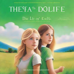 A book cover featuring a blond teen girl standing next to a brunette teen boy