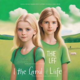 A book cover featuring a blond teen girl standing next to a brunette teen boy
