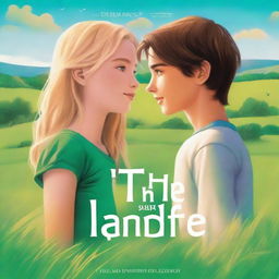 A book cover featuring a blond teen girl and a brunette teen boy standing next to each other, staring into the distance