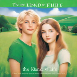 A book cover featuring a blond teen girl and a brunette teen boy standing next to each other, staring into the distance