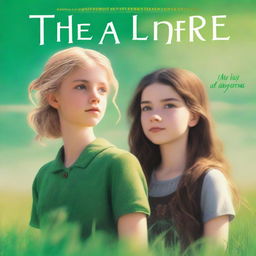 A book cover featuring a blond teen girl standing next to a brunette teen boy, both staring into the distance