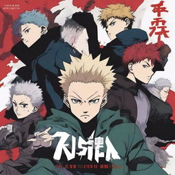 A book cover featuring characters from Jujutsu Kaisen