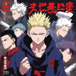 A book cover featuring characters from Jujutsu Kaisen, with a focus on Sukuna