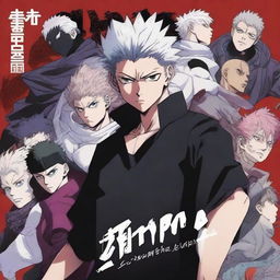 A book cover featuring characters from Jujutsu Kaisen, with a focus on Sukuna